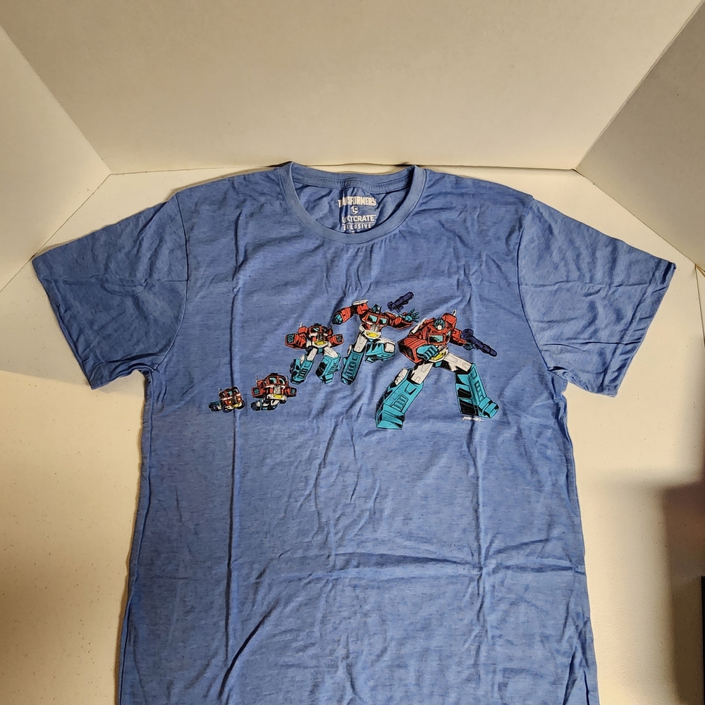 Loot Crate Exclusive Blue Transformers T-Shirt